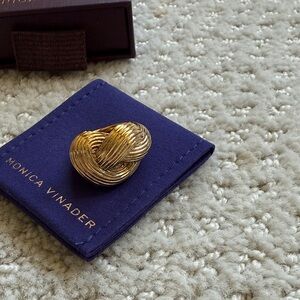 Monica Vinader Groove Chunky Knot Ring